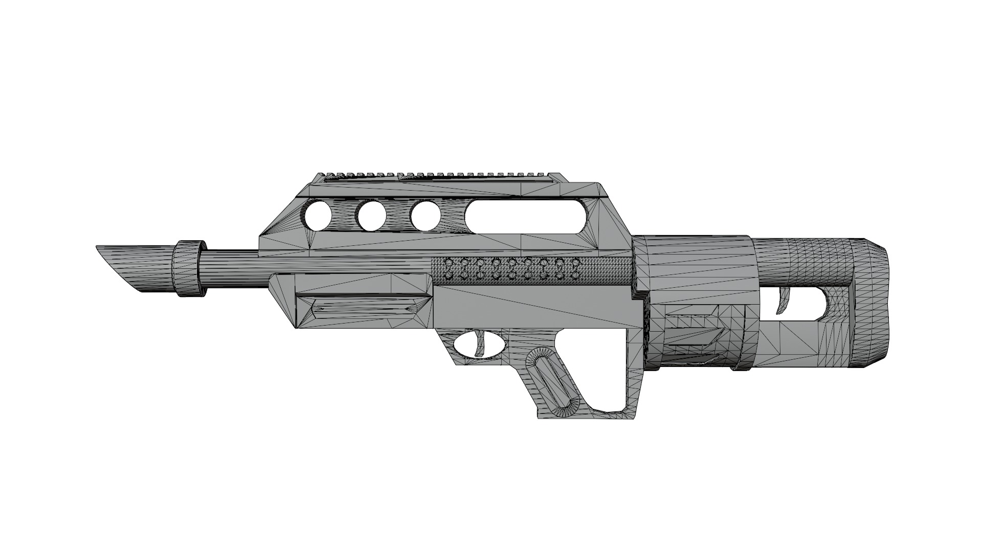 Pancor Jackhammer MK3A1 Custom Low-poly 3D model_5