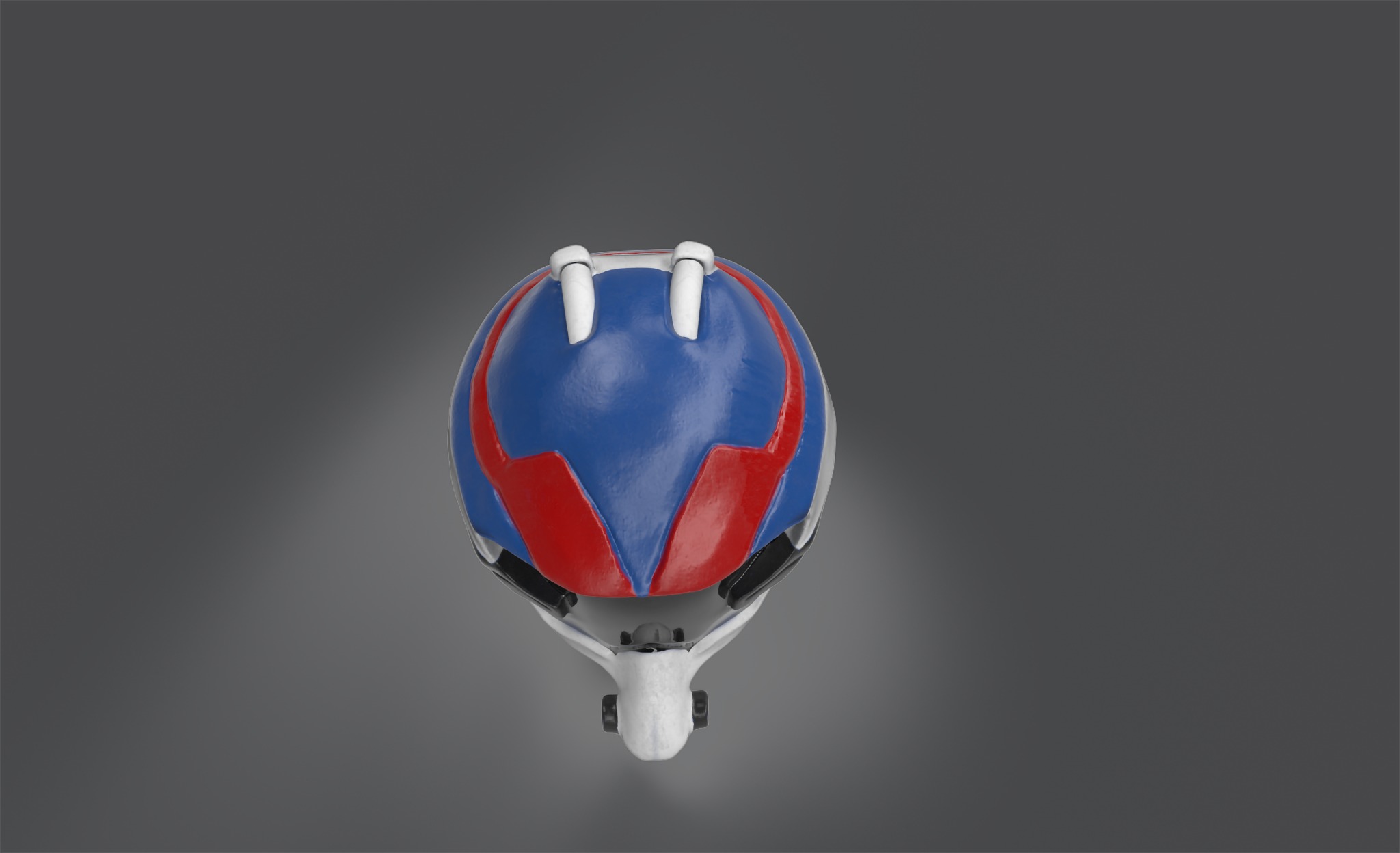 Macros Robotic Helmet  Low-poly 3D model_3