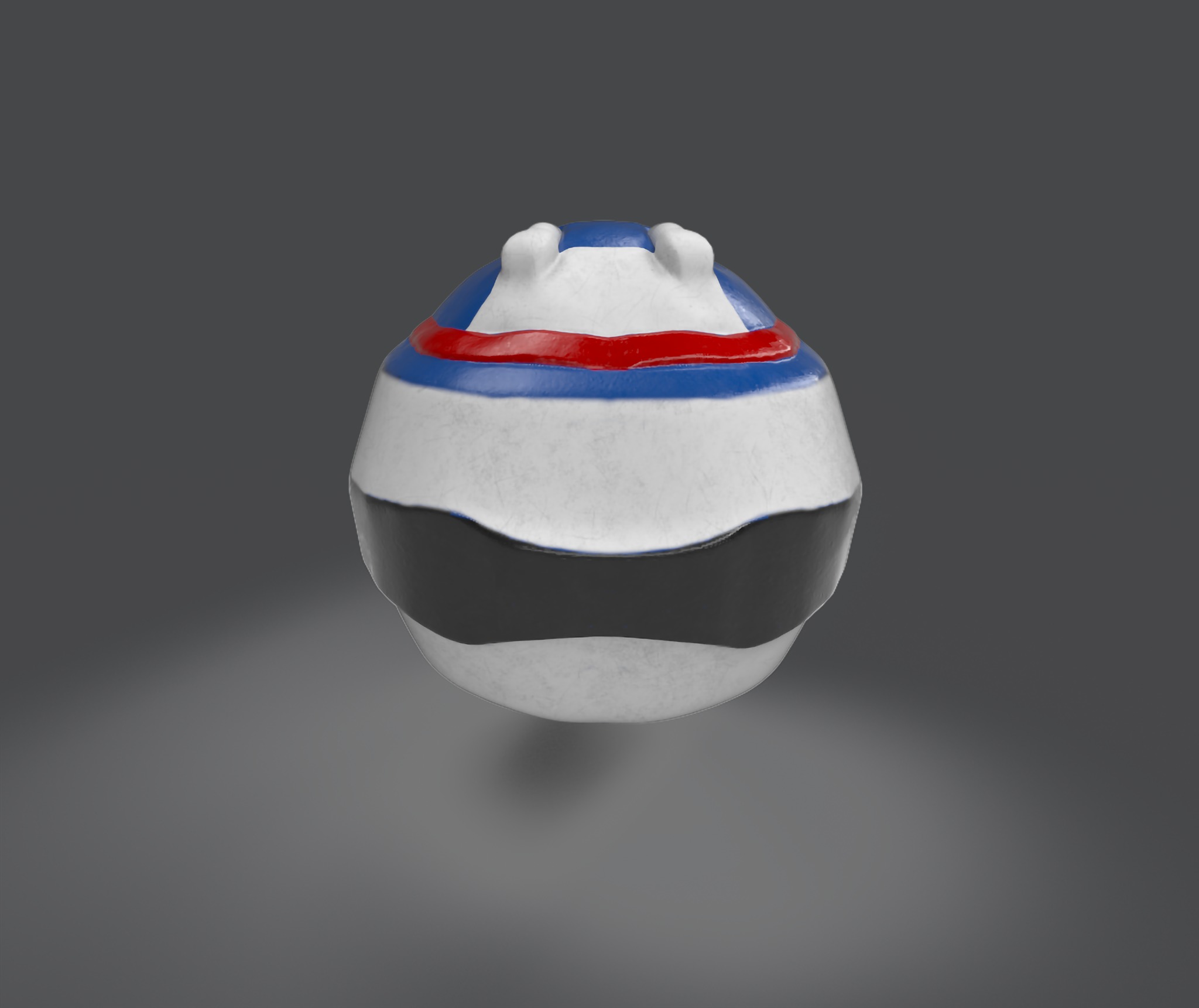 Macros Robotic Helmet  Low-poly 3D model_4