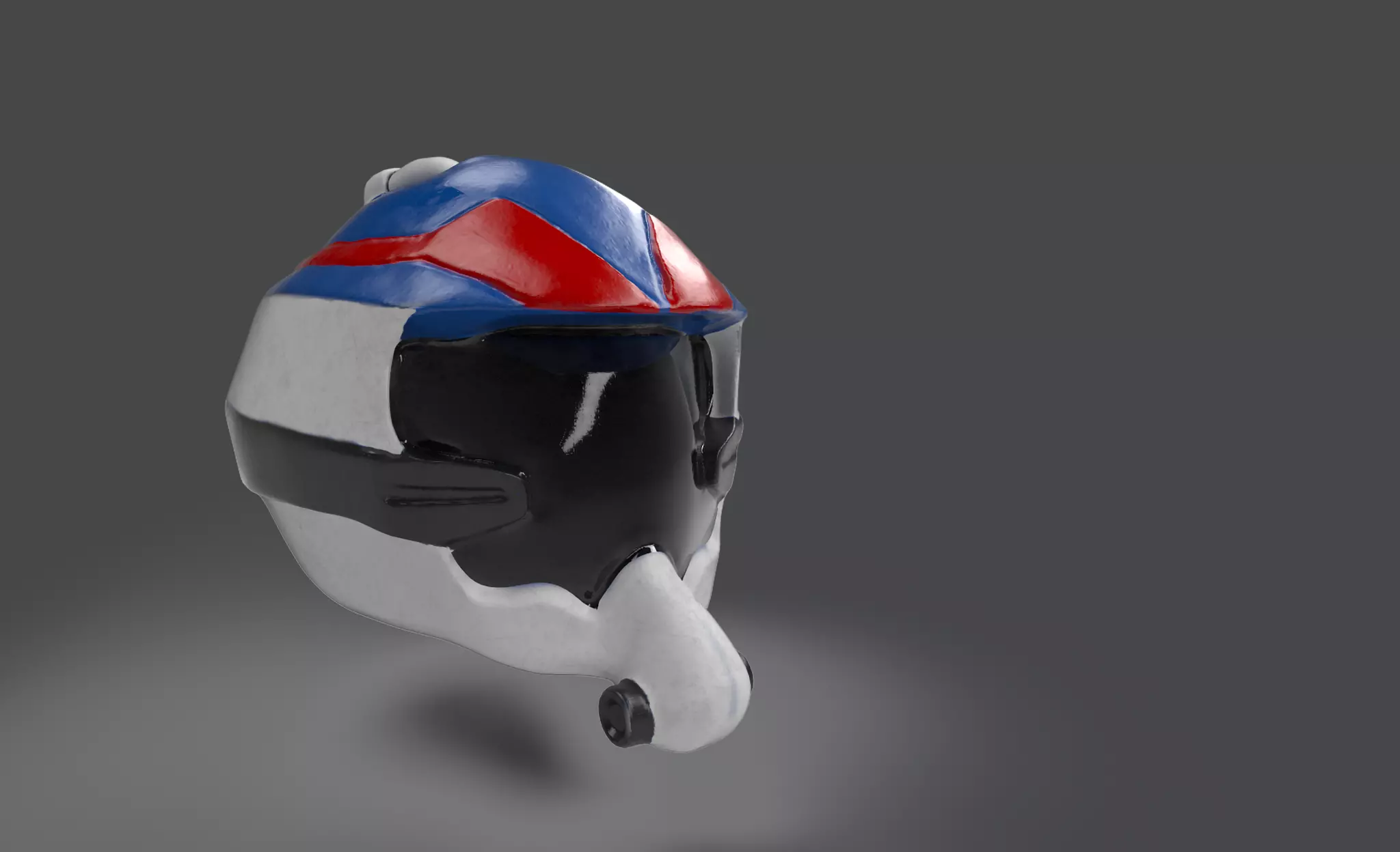 Macros Robotic Helmet  Low-poly 3D model_0
