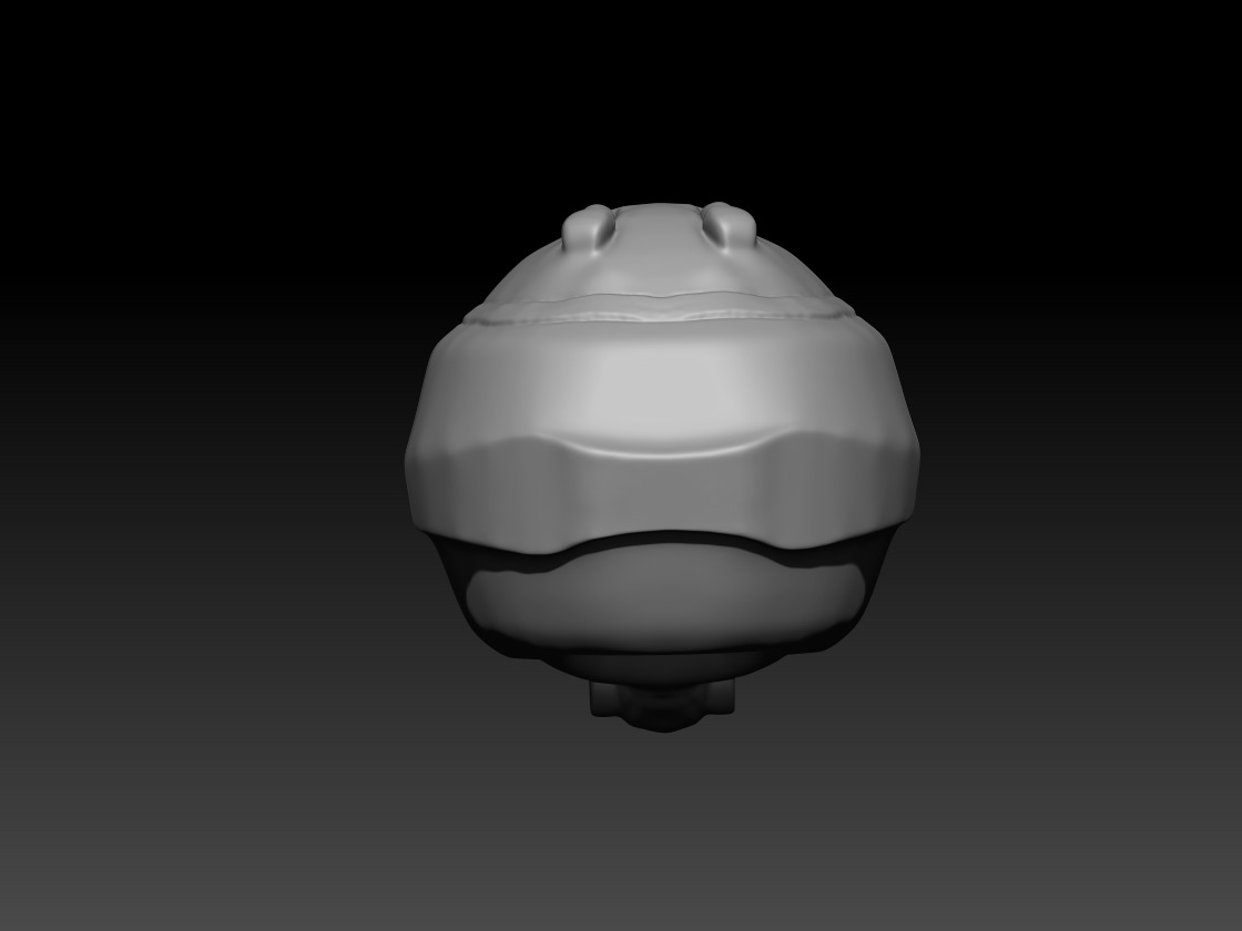 Macros Robotic Helmet  Low-poly 3D model_2