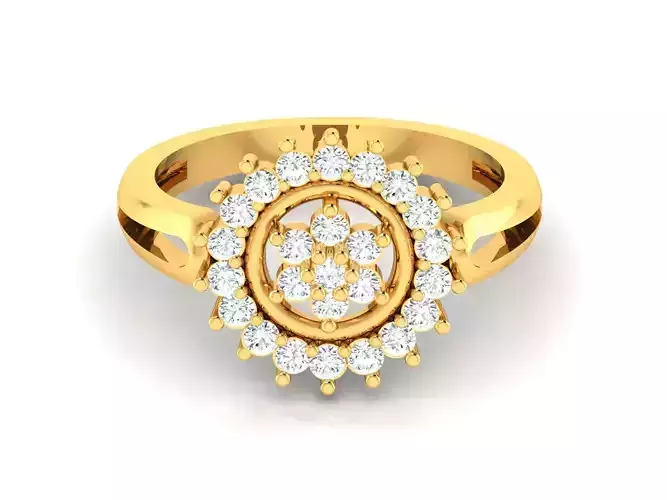 Women Diamond Ring 3dm renders details