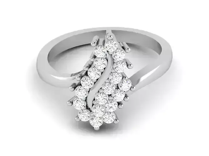 Women Diamond Ring 3dm renders details