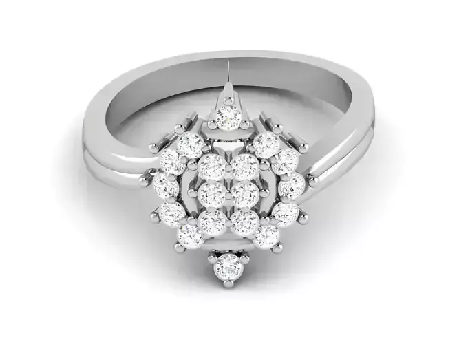 Women Diamond Ring 3dm renders details