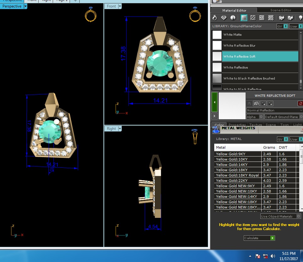 Diamond Pendant 3D print model_6