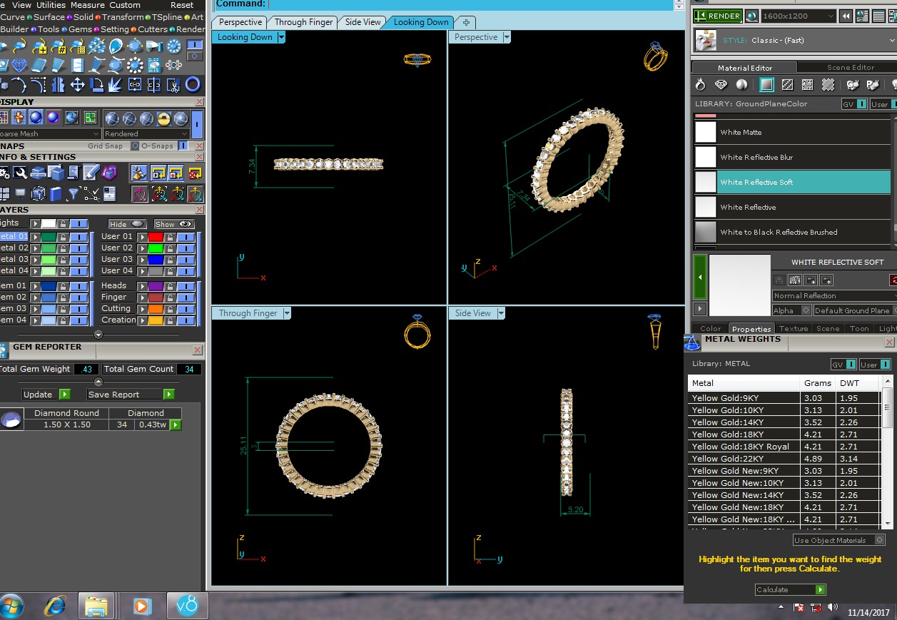 Diamond Ring 3D print model_5