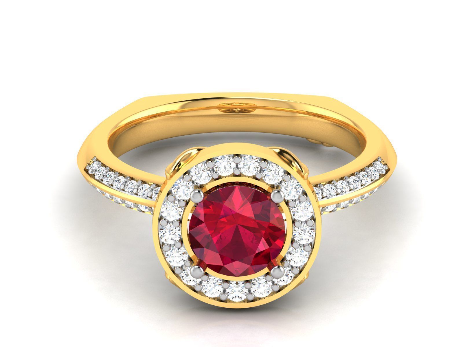 Diamond Ring 3D print model_4