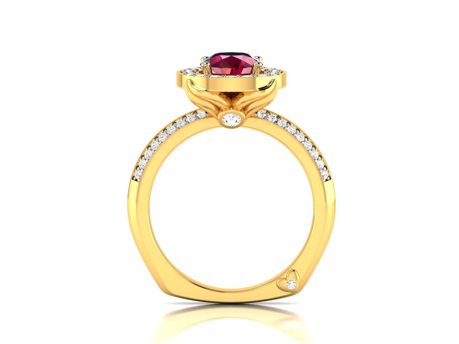 Diamond Ring 3D print model_2