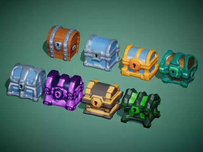 Stylized Treasure Chests -  Casual-Fantasy Megapack 
