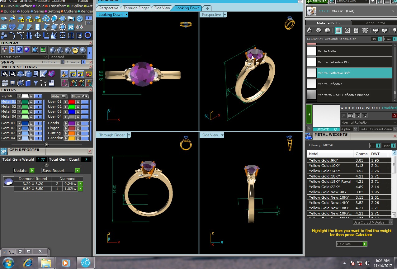 Diamond Ring 3D print model_7