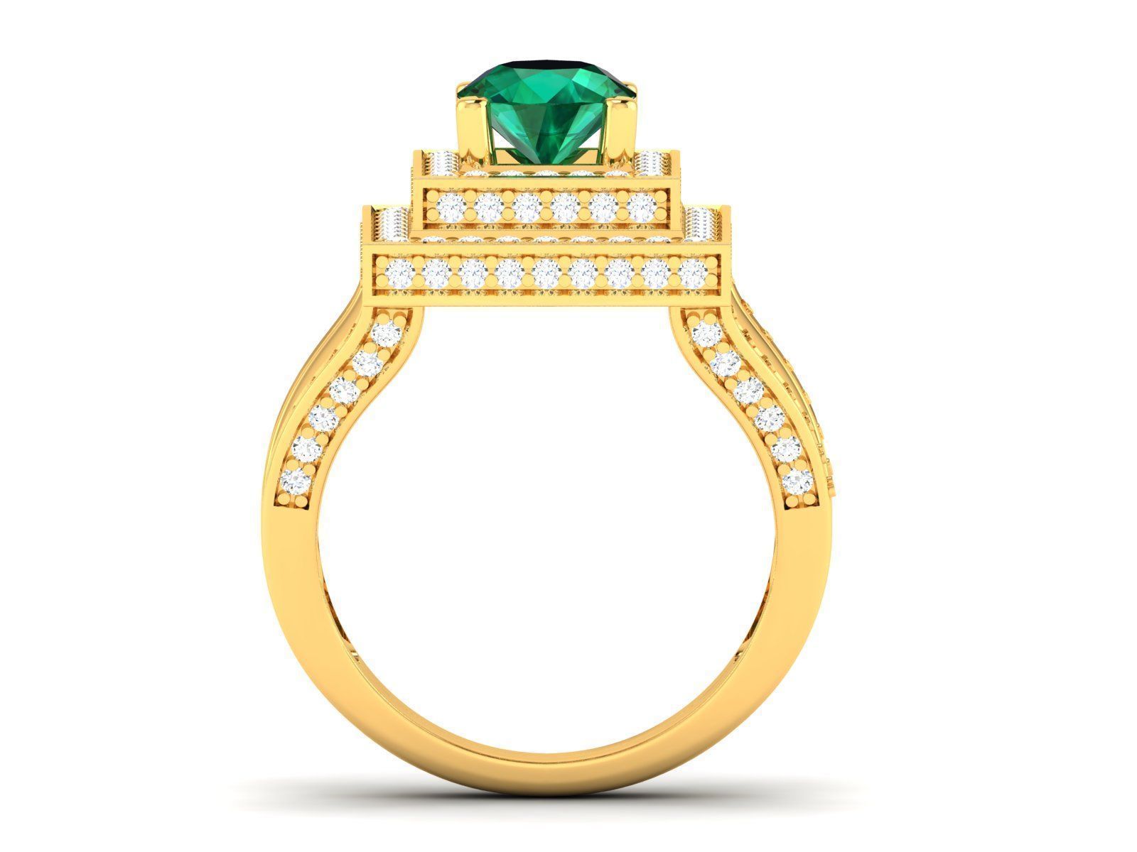 Diamond Ring 3D print model_6