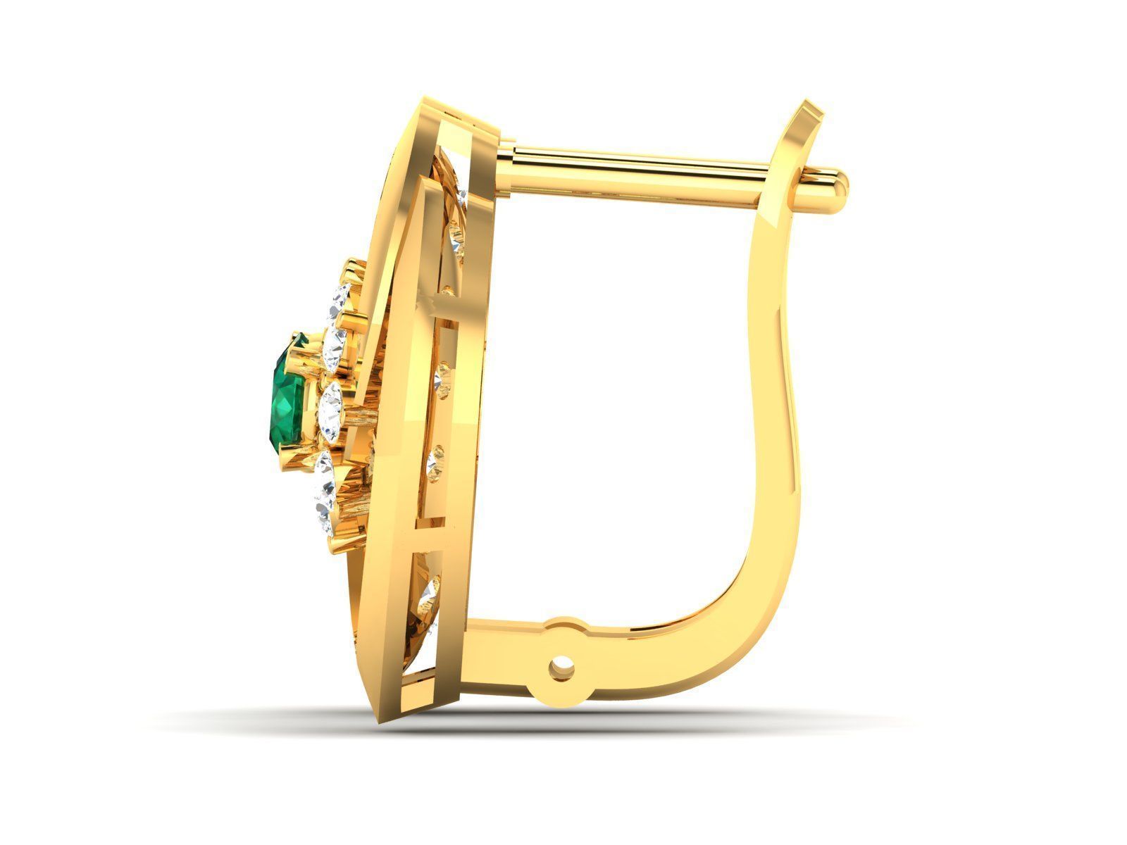 Diamond Earrings 3D print model_7