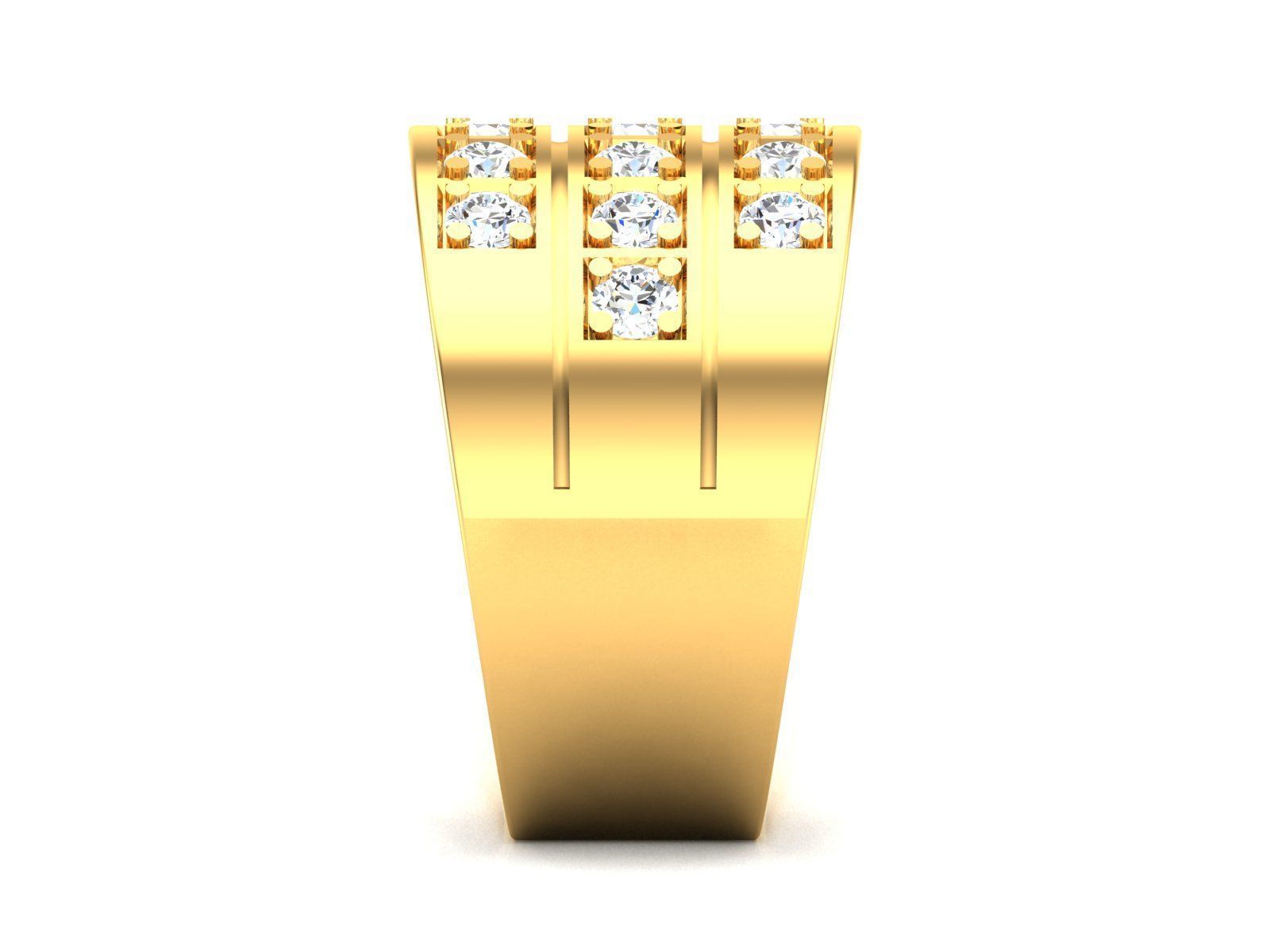 Diamond Ring 3D print model_4