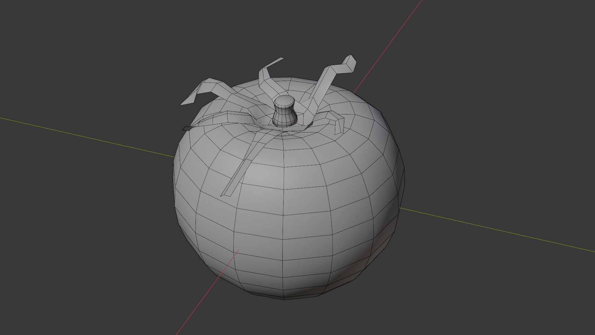 Vegetable Tomato Includes Cut Model Free low-poly 3D model_10