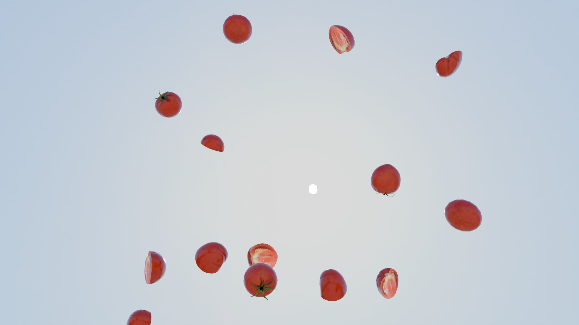 Vegetable Tomato Includes Cut Model Free low-poly 3D model_5