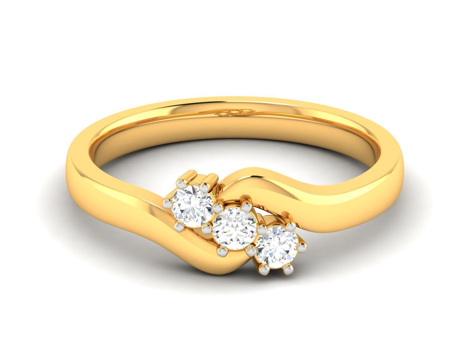 Diamond Ring 3D print model_4