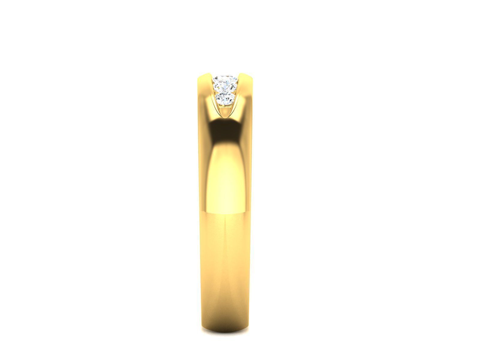 Diamond Ring 3D print model_3