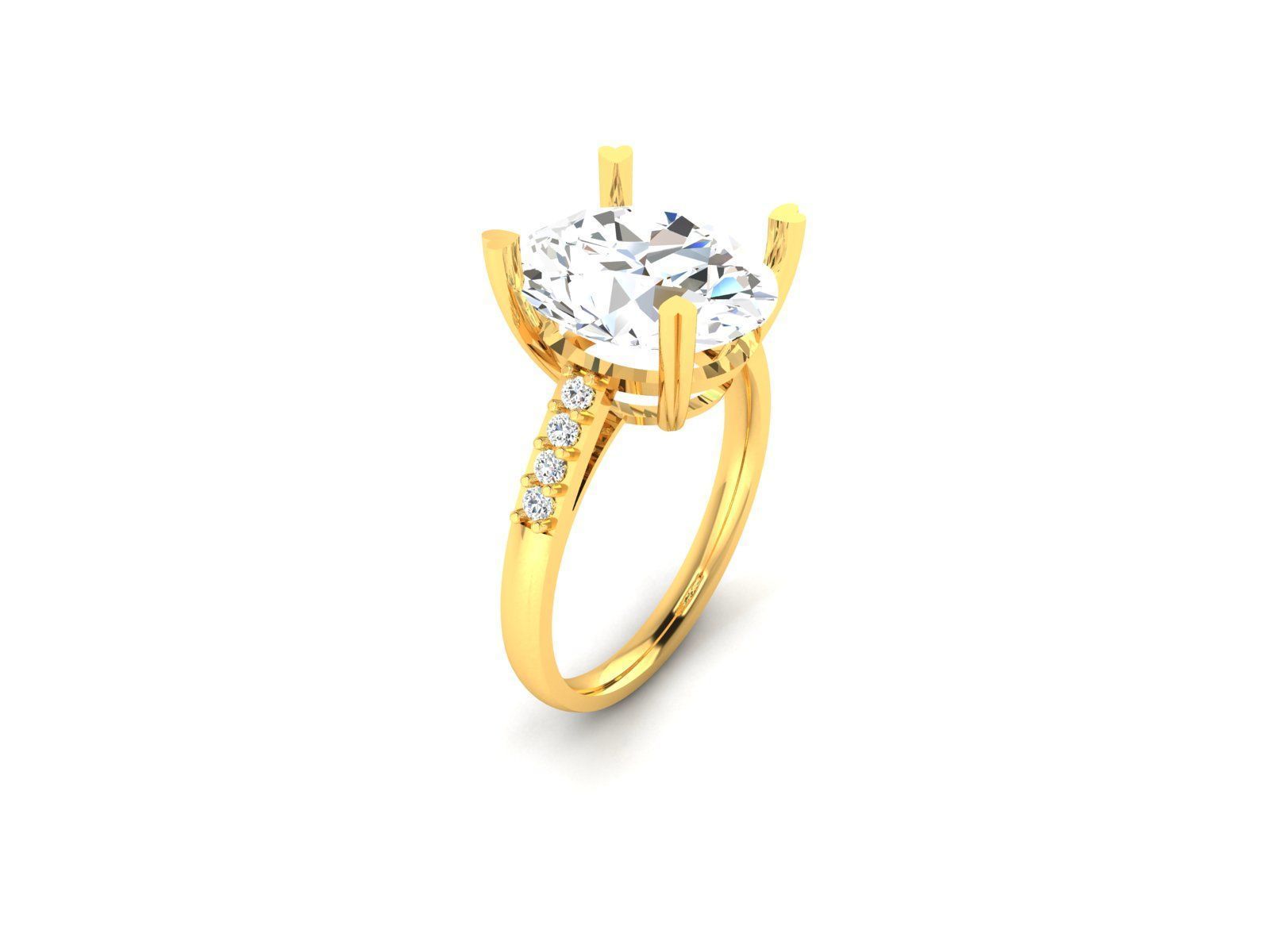 Diamond Ring 3D print model_3
