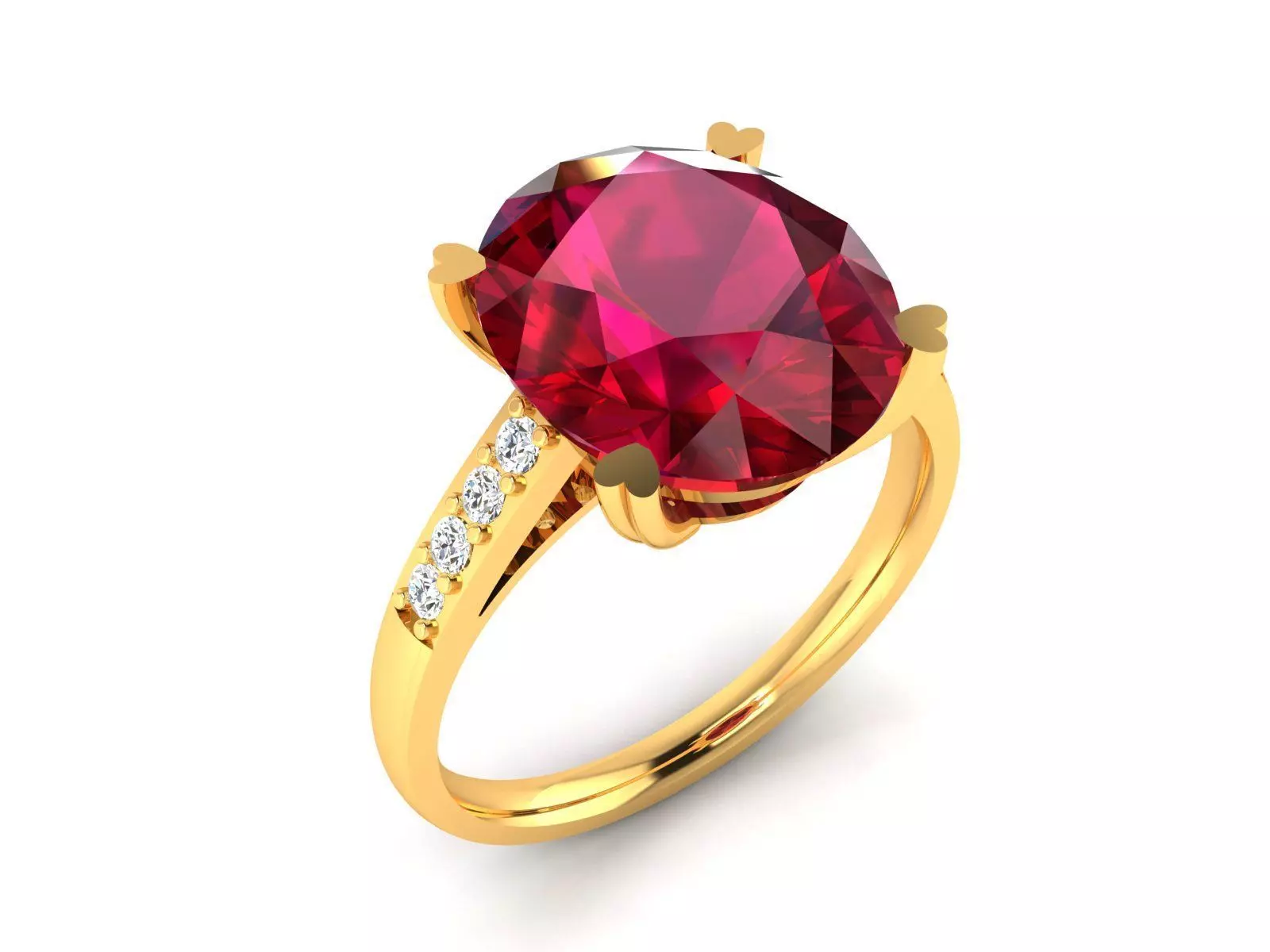 Diamond Ring 3D print model_0