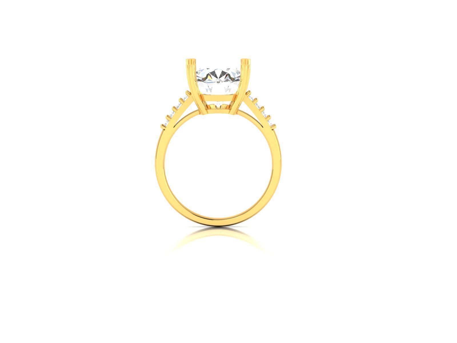 Diamond Ring 3D print model_4