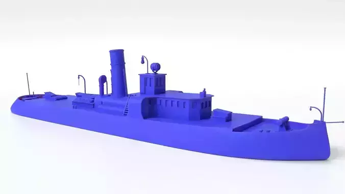Gardenga river icebreaker 1904 - print 3D print model