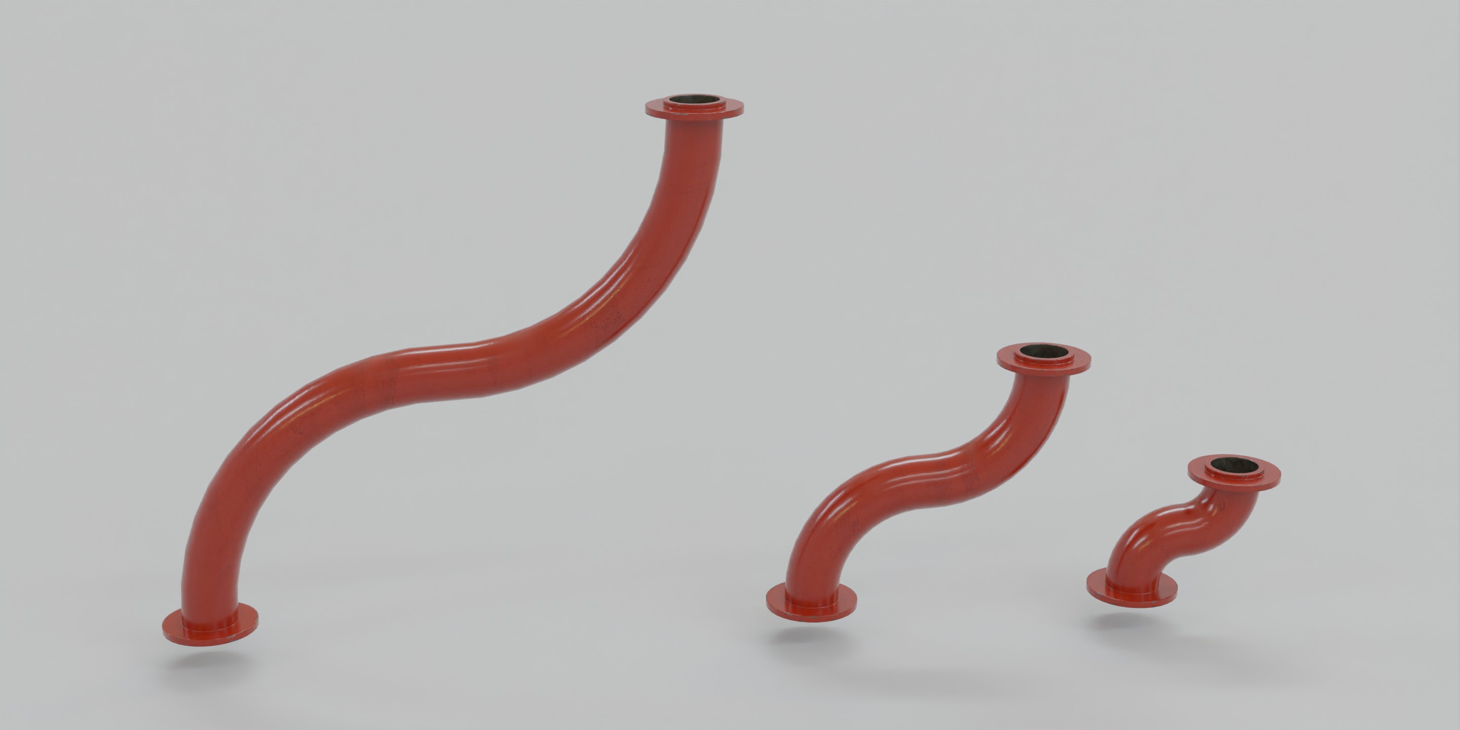 Iron Pipes Low-poly 3D model_26