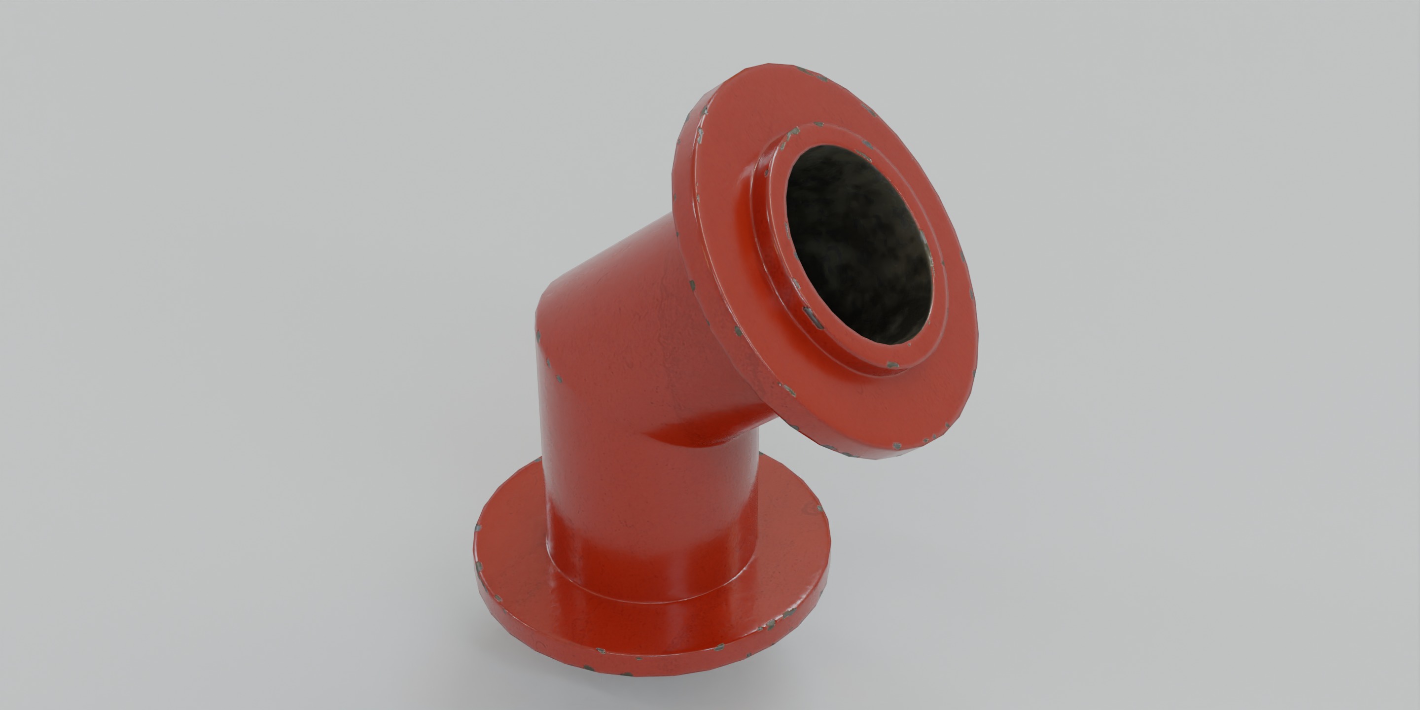 Iron Pipes Low-poly 3D model_6