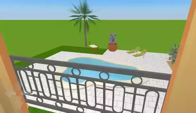 Modern Mansion Fully furnished and Textured With Car 