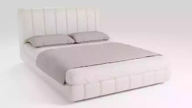 Bed with stylish design and ergonomic shape