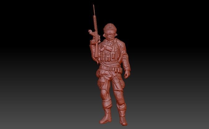 Soldier 3D print model