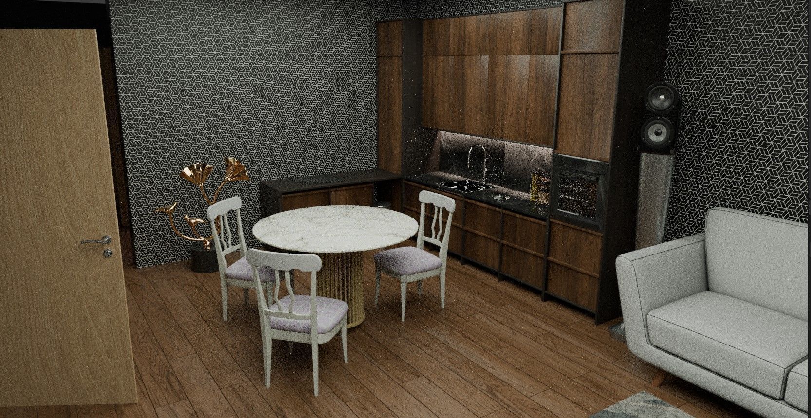 Apartament Free 3D model_6