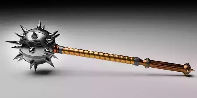 Battle mace  high-poly model 3D model