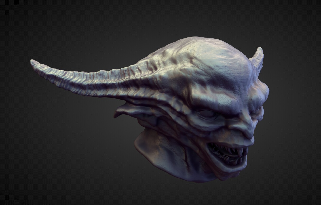 HEAD53 high poly sculpt 3D model_3