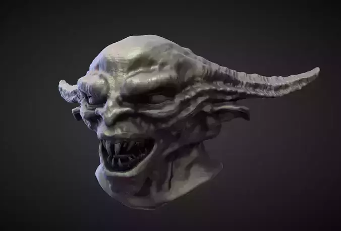 HEAD53 high poly sculpt 3D model