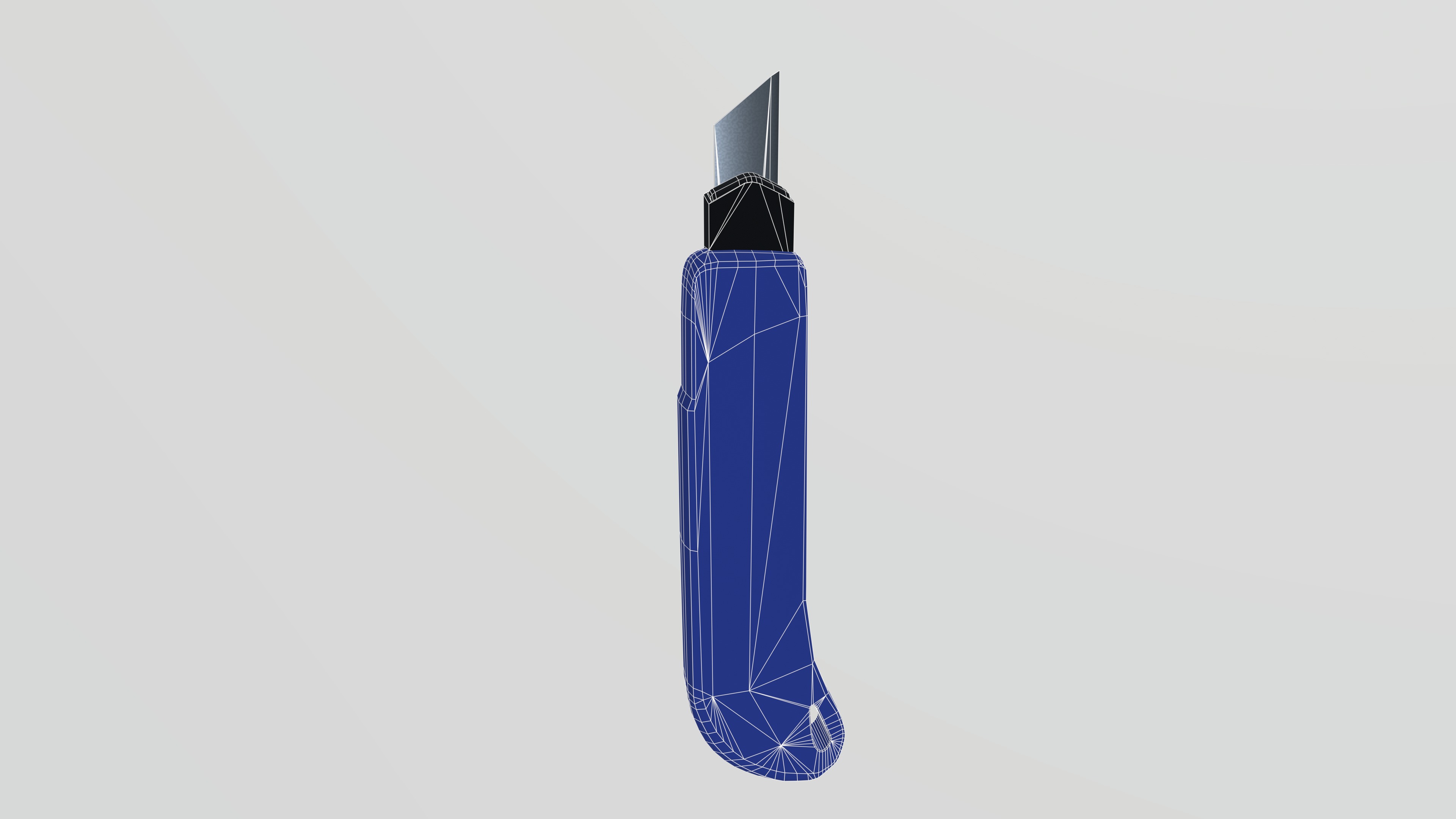 Steel paper cutter 3D model_2