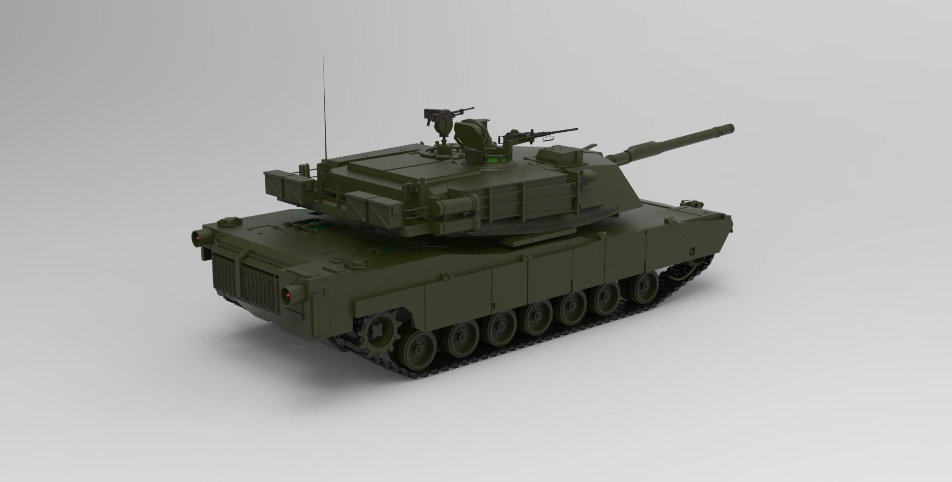 tank Abrams 3D model_1