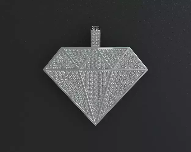 Diamond-Shape Pendant - 3D Model