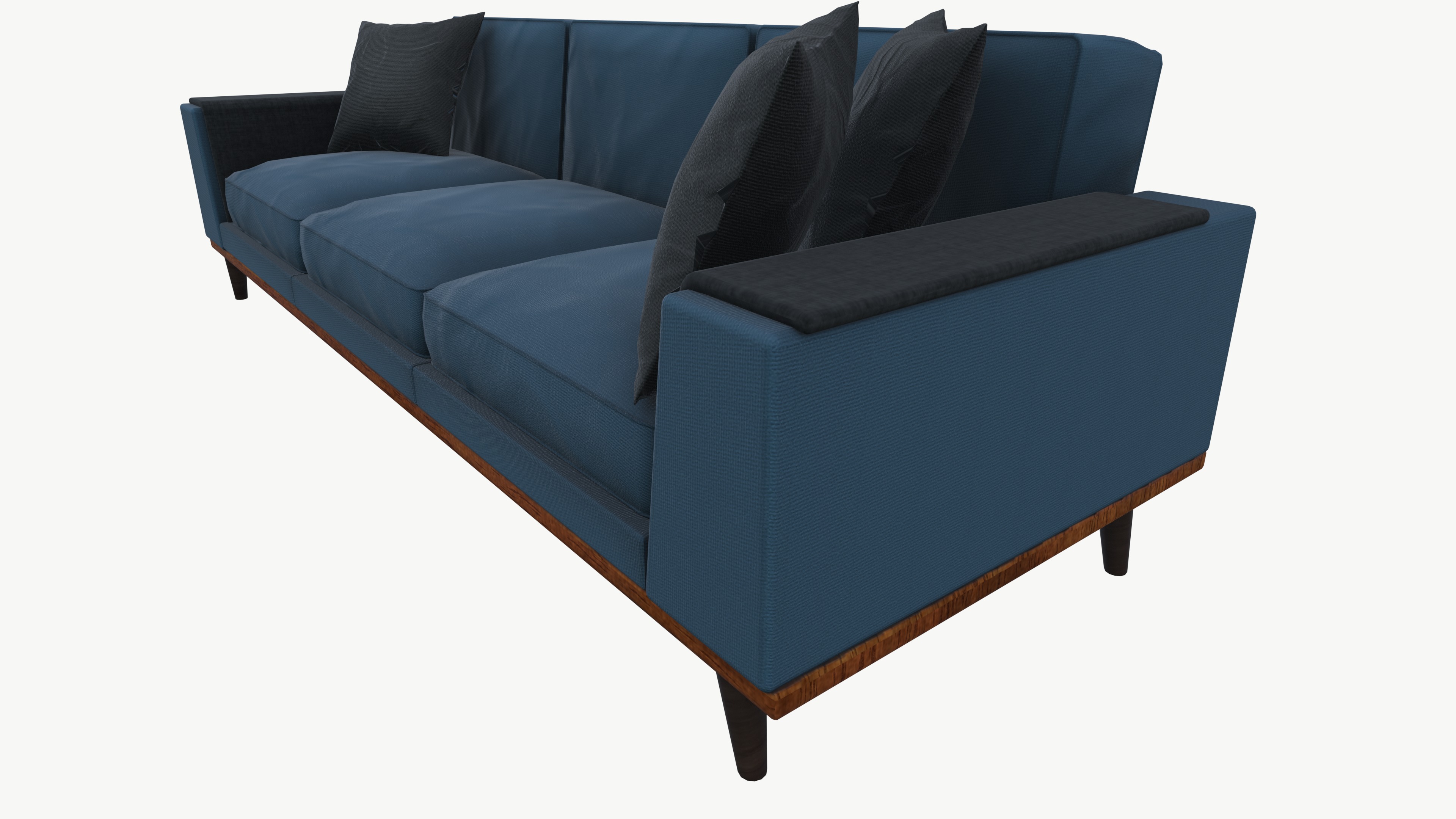 Leather Seating Sofa 3D model_2
