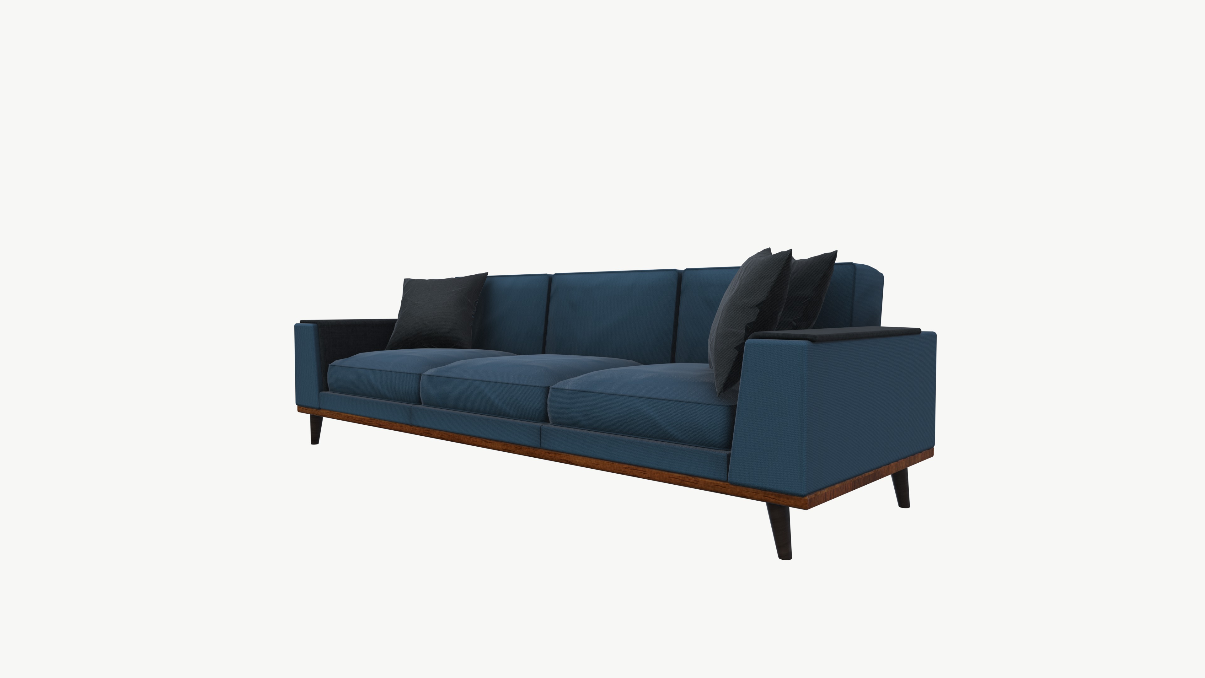 Leather Seating Sofa 3D model_8