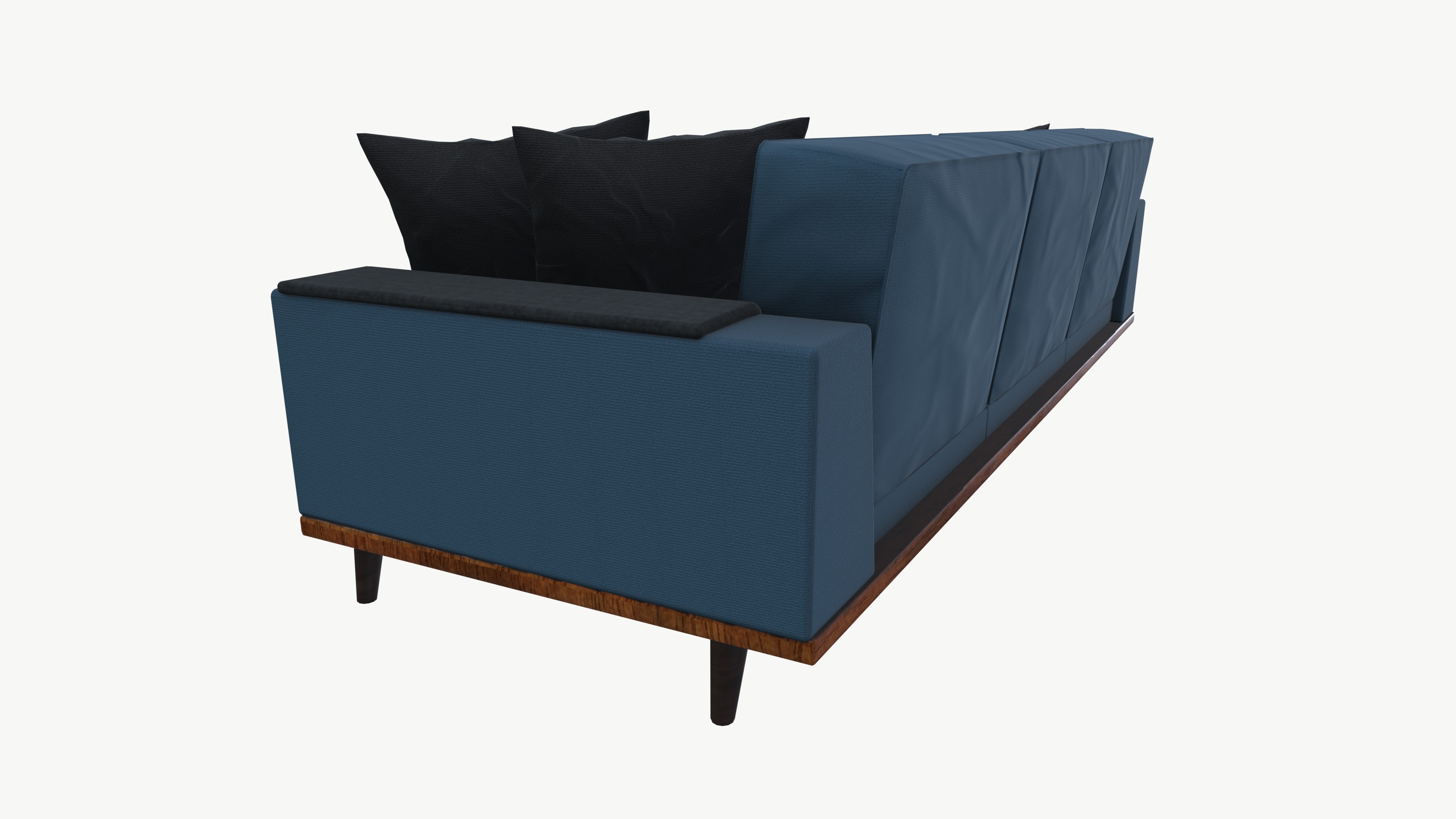 Leather Seating Sofa 3D model_3