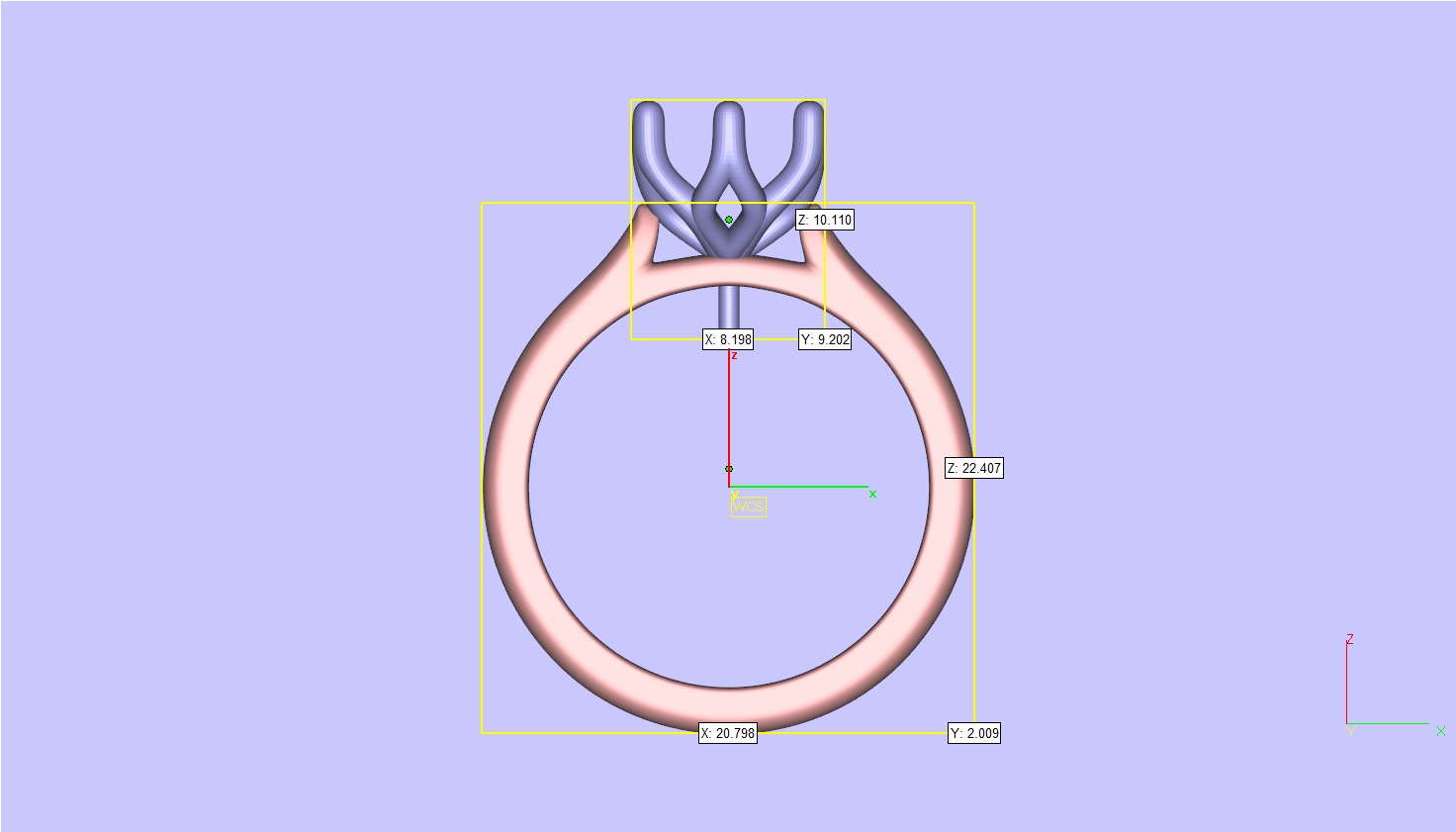 Round Solitaire with Tulip Setting Engagement Rings 3D print model_19