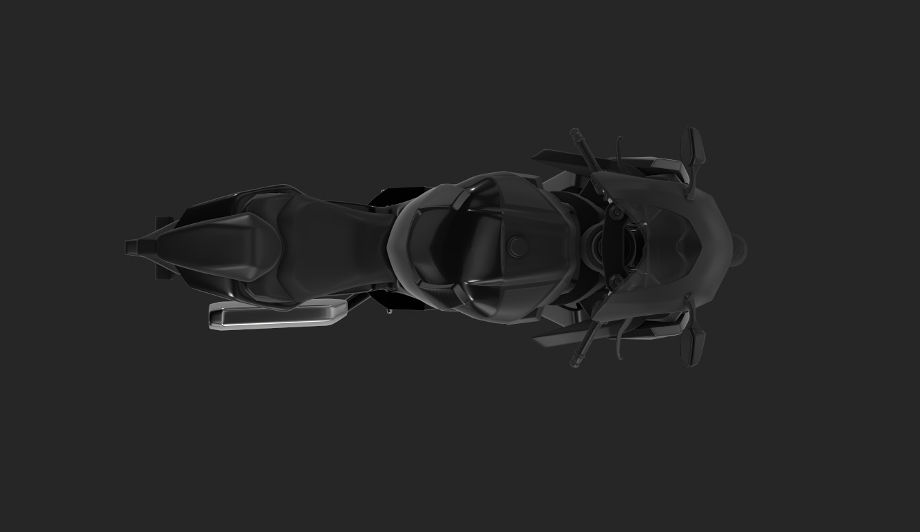 Current Adventure Motorcycle Low-poly 3D model_2