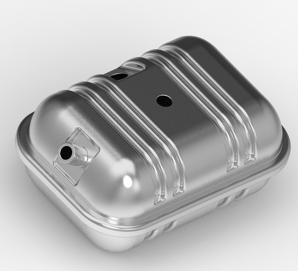 Truck Fuel Tank 3D print model_2