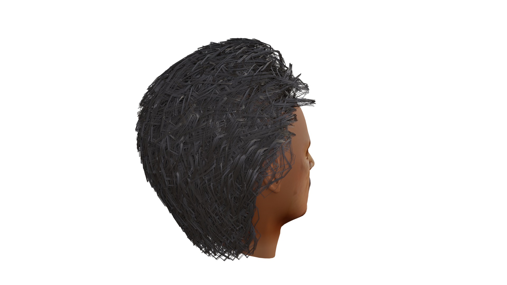 Albert Einstein UV Map Head 3D model_7