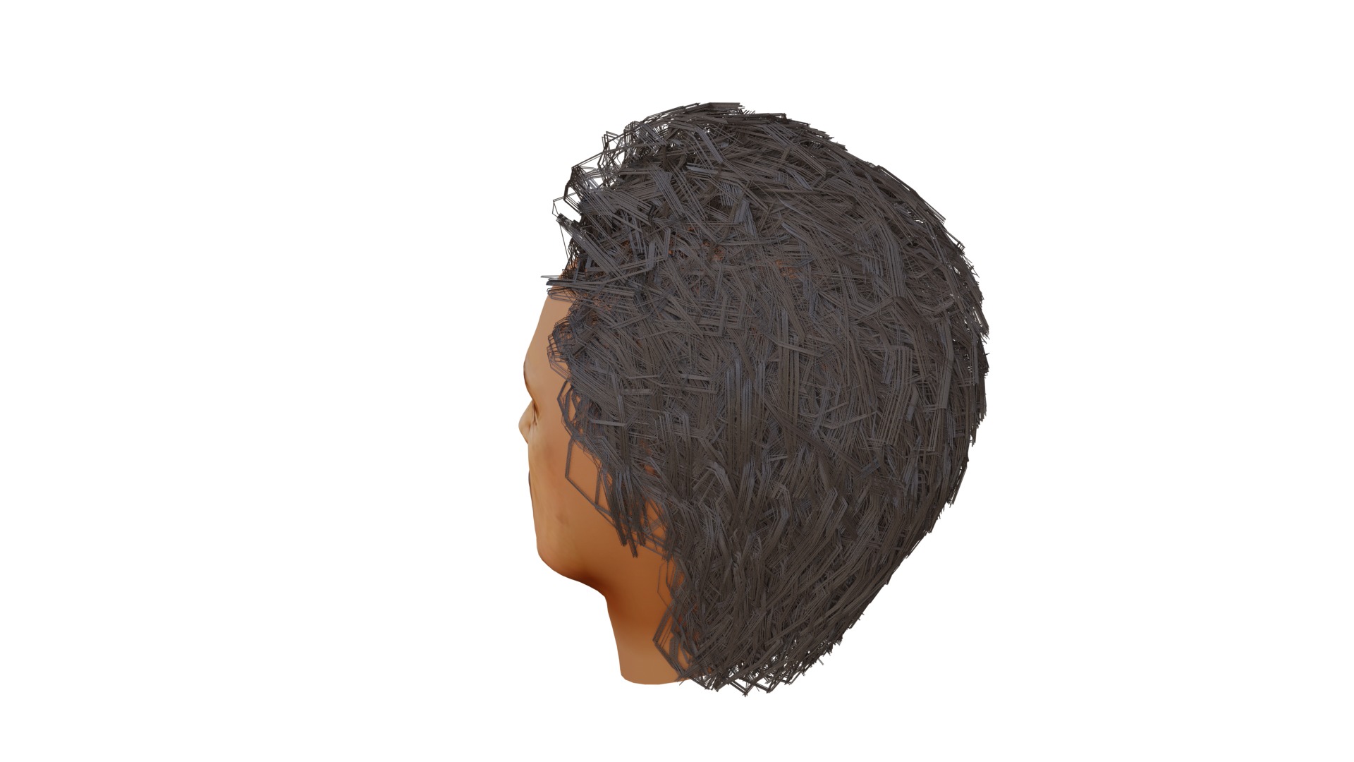 Albert Einstein UV Map Head 3D model_8