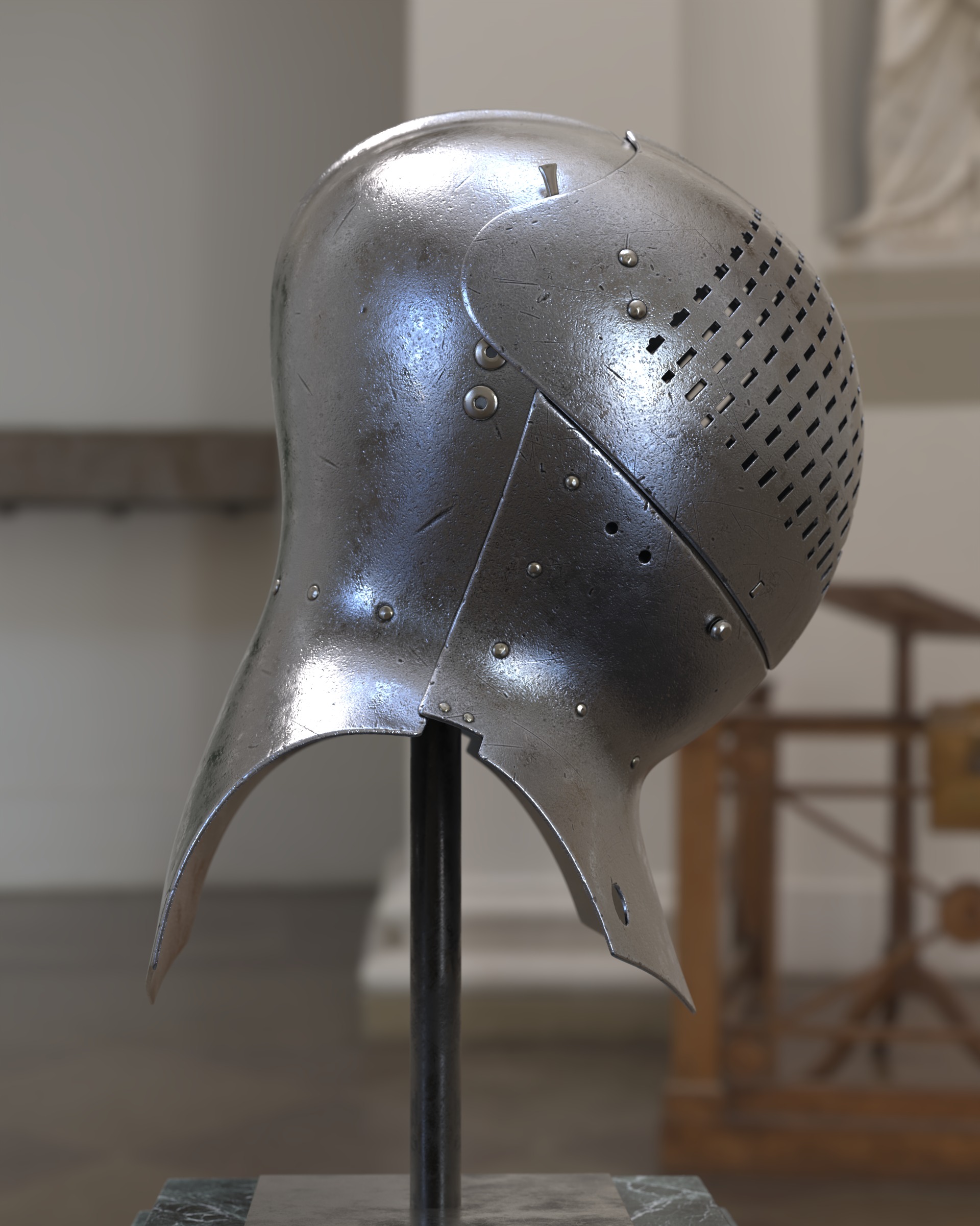 Helm Of Sir Giles Capel 3D model_1