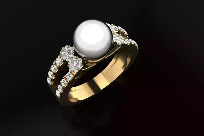 Pearl Flower Ring