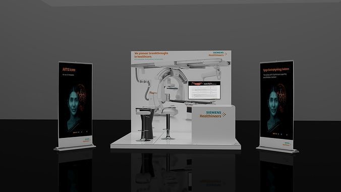 booth 3x3  3D model