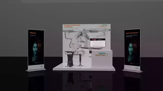 booth 3x3  3D model