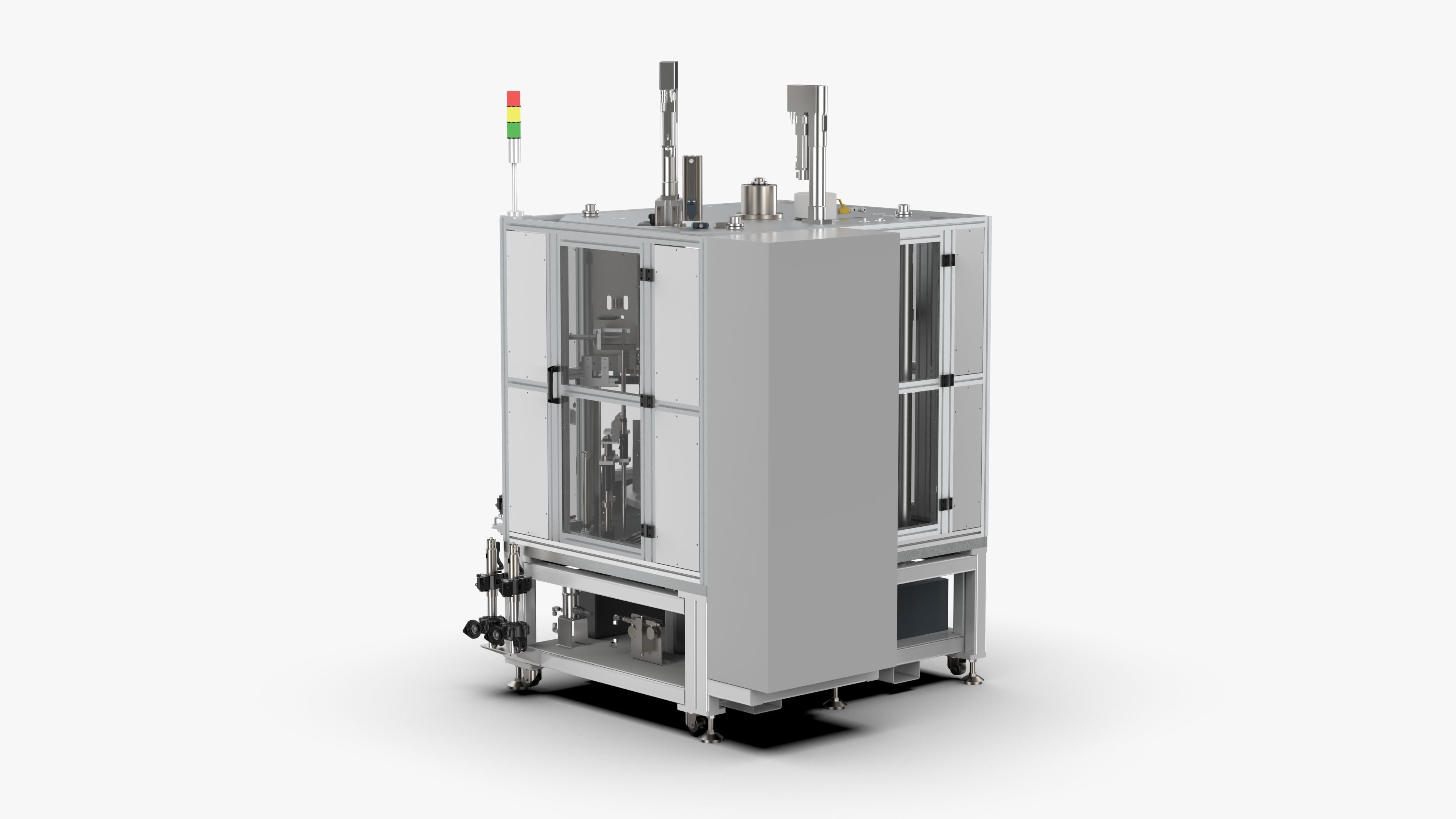 Automatic Press Fit Circlip Shaft Assembly Machine 3D model_8